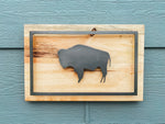 Load image into Gallery viewer, Wyoming Flag Metal &amp; Wood
